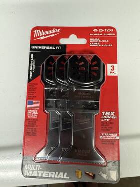 49-25-1263 Milwaukee Bi Metal Blades 3 Pack