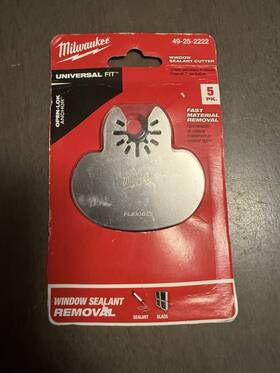 49-25-2222 Milwaukee Oscillating Multi-tool Blades 5 Pk For Window Sealant