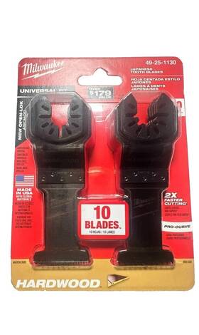 49-51130 Milwaukee Hardwood Oscillating Blades 10 Pack Universal Fit Low Price