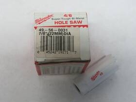 49-56-0031 Milwaukee 2 Pcs 7/8 Inch 22mm Bi-metal 4/6-tpi Hole Saws Holesaws