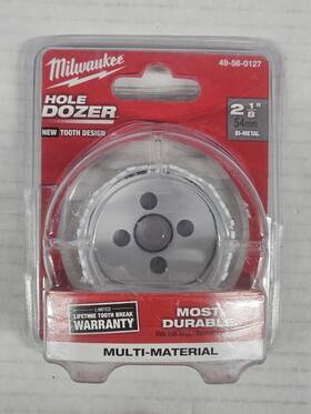 49-56-0127 Milwaukee Hole Dozer Bi-metal 2-1/8 Inch Saw Durable Cutting Tool