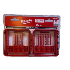 49-56-0540 Milwaukee Diamond Max 3/16 Inch Drill Bit Stone Tile Grit Hole Saw 10 Pk
