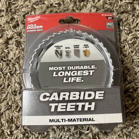 49-56-0744 Milwaukee 4-1/4 Inch Hole Dozer With Long Life Carbide Teeth Saw New