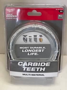 49-56-0746 Milwaukee Hole Dozer 4-1/2 Inch With Longest Life Carbide Teeth Saw