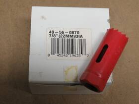49-56-0870 Milwaukee 3 Pcs 7/8 Inch 22mm Bi-metal 6-tpi Hole Saws Holesaws