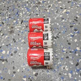 49-56-9617 Milwaukee 1-1/2 Inch 38mm Hole Dozer Bi-metal Saw Lot Of 3