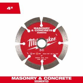 49-93-9302 Milwaukee 5 Pack - Segmented Diamond Circular Saw Blade For Masonry And Concrete 4 Inch 49