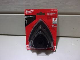 49252009 Milwaukee 10pc. Multi-tool 3-1/2 Inch Detail Sanding Pad And Sandpapers #