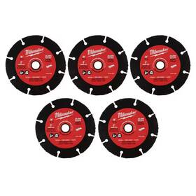 Milwaukee 705353306723 3 Inch Carbide Abrasive Blade 5-pack
