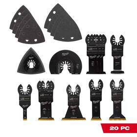 Milwaukee 726084933422 Oscillating Multi-tool Blade Kit 20-piece