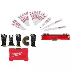 Milwaukee 744759748553 Oscillating Multi Tool Blade Kit With Sawzall Bi Metal Wood Cutt