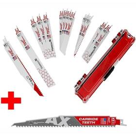 Milwaukee 895101017473 Sawzall Demolition Wood And Metal Cutting Reciprocating Saw Blade Set
