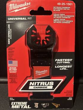 49-25-1561 Milwaukee Bc02293-b Nitrus Carbide Extreme Metal Universal Fit Blade Usa Made