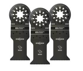 Ibsl200-3 Milwaukee Imperial Blades Starlock 1-3/8 Inch Standard Wood Blade - 3 Pc