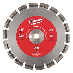 49-93-7235 Milwaukee Tool 12 Inch Segmented Asphalt And Green Concrete Cutting