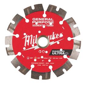 49-93-7526 Milwaukee Tool 5 Inch Diamond Ultra Segmented Turbo General Purpose
