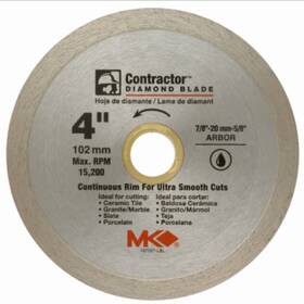 167027 Mk Diamond Products 4 Inch Continuous Rim Blade