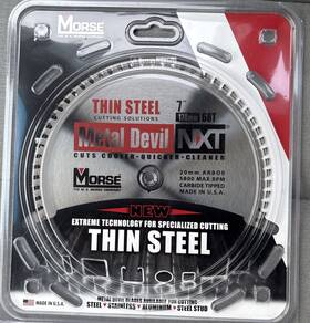 Csm768tsc Mk Morse Steel Cutting Circular Saw Blade 7 Inch X 68 Teeth 20mm Arbor