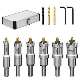 Chs061329 Mollom 6pcs Hole Saw 13-29mm Tct Carbide Tipped Kit For Hard Metal Extra
