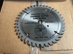M65040 Moon S / Us Saws 1 Lot 10 Pc Industrial 6 1/2 Inch X 40 Tooth Carbide Tipped Blades Made Usa New