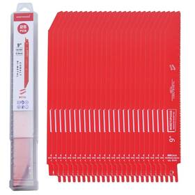 Hyc009 Moretopgood 25 Pack 9 Inch 14/18 Tpi Reciprocating Saw Blade For Medium Metal Cutting C