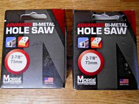 Mhs46 Morse 2-7/8 Inch 73mm Advanced Bi-metal Hole Saw Qty. 2 New