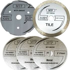 Sawmax5 Mtp 756681033096 Brand Pack Of 5 Assort 3 Inch Wood Plastic Metal Masonry Cutting Wheel Compat