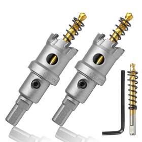 Qzd240817003 Murtenze 3pcs Tct Hole Saw Set For 1 Inch Heavy Duty Tungsten Carbide Tipped