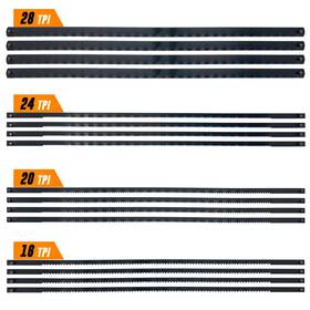 Ht06ab-001-002 Mutt Tools 16 Pack Of 6.5 Inch Coping Saw Blades For Woodworking - Carbon Steel