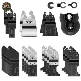 Mywish 310668956015 30-piece Oscillating Tool Blades Kit - Quick Release Universal Fit