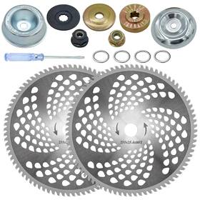 Nejeszoe 393344429541 10 Inch X 80 Teeth Carbide Tip Brush Cutter Blades Weed Trimmer Blade Head With A