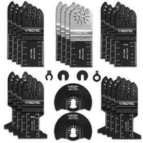Neo-tec 037936956385 24pcs Oscillating Multi Tool Saw Blades Wood Metal Cutter Carbon Blade Universal