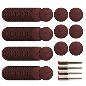 Niannian 791107970906 140pcs Resin Cutting Disc 1 Inch Rotary Tool Cut Off Wheel And 4pcs Mandrels