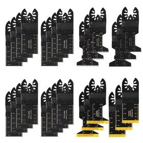 Nkf 744110627565 Oscillating Saw Blades Universal Titanium Multitool Wood Plastics 28pcs