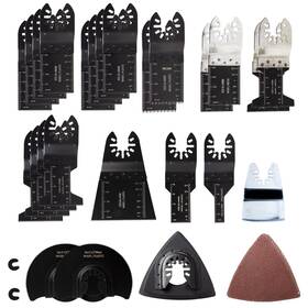 Nkf 766683884985 41 Pcs Oscillating Saw Blades Universal Titanium Multitool Fit Wood P