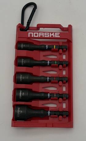Nibpi650 Norke Tools Ltd Norske Impact Torsion Magnetic Nutsetters 5pc Pack Clip