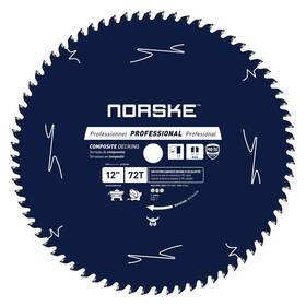 Ncsbp230 Norske Tools 12 Inch X 72t Composite Decking Trex And Bamboo Decki