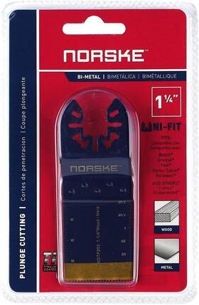 Notp203 Norske Notp202 1-1/4 Inch Wood And Metal Flush Cut Titanium Oscillating Blade