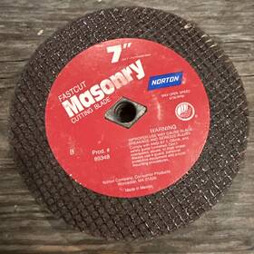 89088 Norton 89055 Lot Of 7 - Fastcut Masonry Cutting Wheel Blade Inch Fits 7-71/4