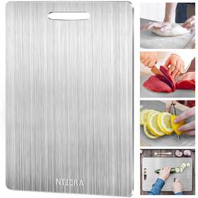 Cuttingboard001 Ntiera New Titanium Cutting Board - Stainless Steel Boards For Kit... Fast Ship