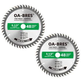 Yjp51248 Oa-bres 5-1/2 Inch 48 Tooth Atb Fine Finish And Trimming Saw Blade 48t Green