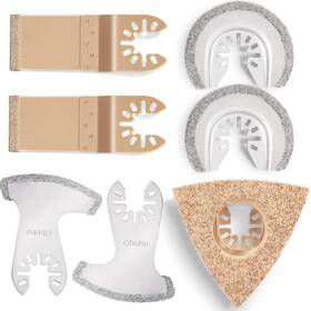 Ohuhu 744110757354 7pcs Diamond Oscillating Tool Blades Set For Tile Grout Concrete Removal