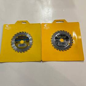 Oldham 049551000138 Pair 3 3/8 Inch X 24 Tooth Carbide Circular Saw Blade/steel Fast Combination