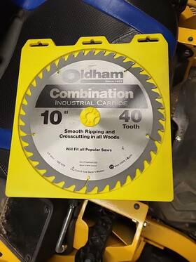 10040tp Oldham 10 Inch X 44 Tooth Crosscutting Ripping Carbide Circular Saw Blade 5/8 Arbor