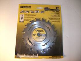 6005016 Oldham 6 Inch Carbide 16 Tooth Short Arbor Dado New In Package