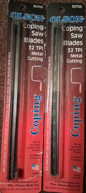 Olson 30200 8 32 Tpi Metal Cutting Coping Saw Blades 30700