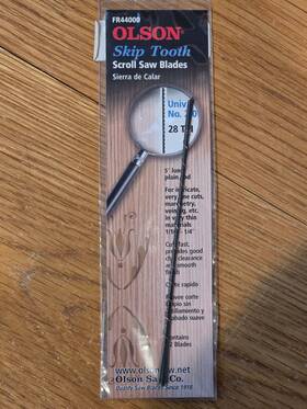 Fr44000 Olson Saw Skip Tooth .022 X 0.10-inch 28-tpi Scroll Blade