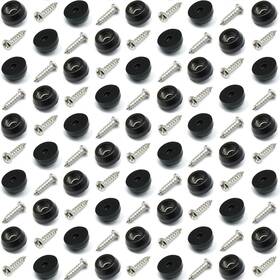 Otrestodyl 367118560837 Cutting Board Feet With Stainless Screws Black Round Non Slip Rubber Fo