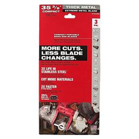 48-39-0609 Otriek For Milwaukee 35-3/8 Inch 8-10 Tpi Extreme Thick Metal Bandsaw Blades
