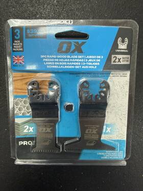 Ox-ltctw24-7.25-us-10 Ox Best Oscillating Tool Blades 3 Pack Multitool Kit For Wood Plastic New